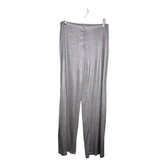 NWT Zara silver metallic stretch pants size small - Picture 4 of 9